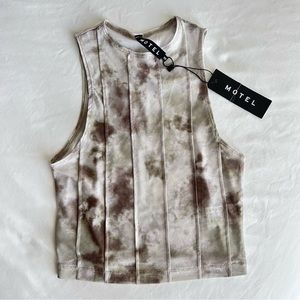 Motel Rocks Mesh Cropped Tank
